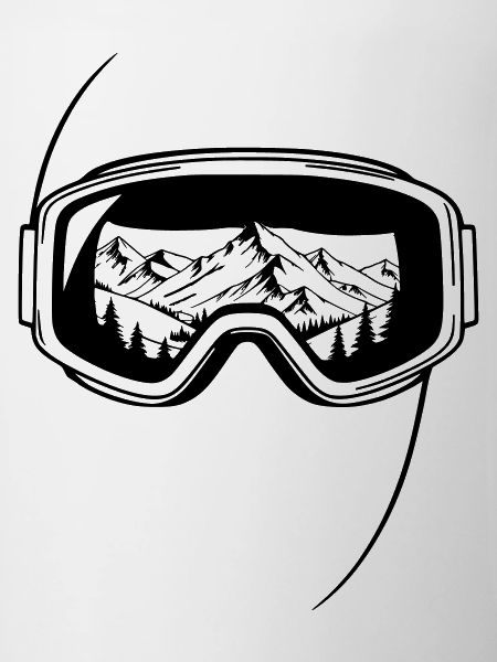 Summit View Ski Goggles Graphic
