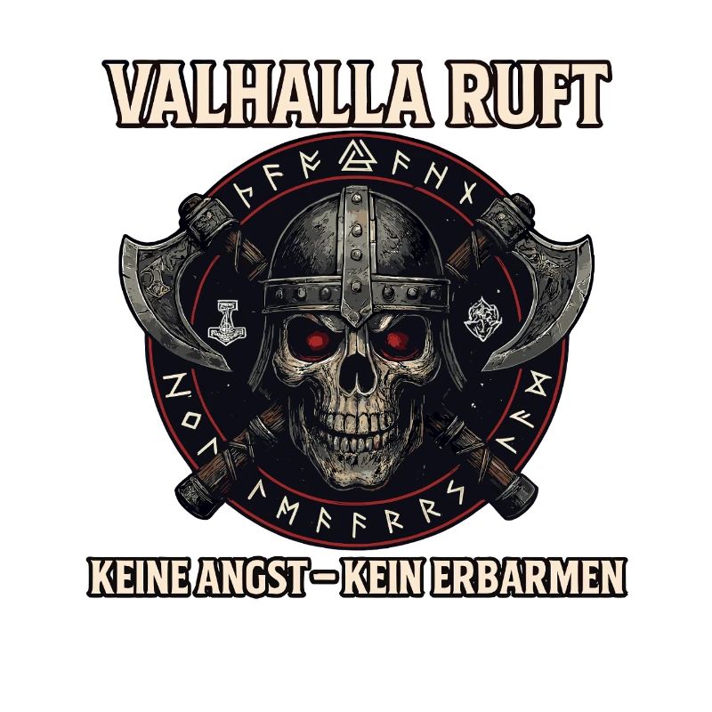 Valhalla Ruft Wikinger Runen Nordisch 