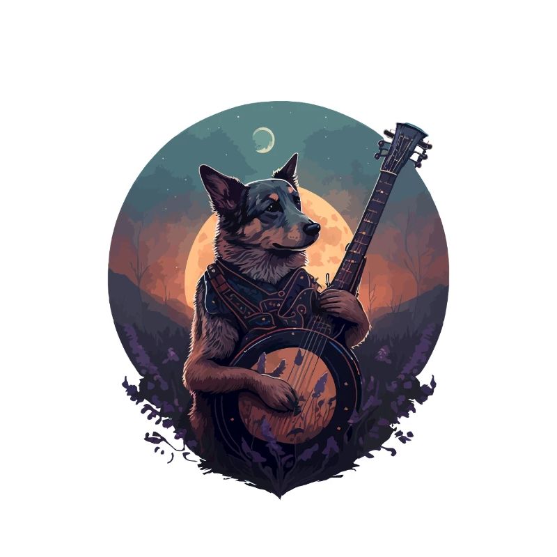 Banjo Playing Dog