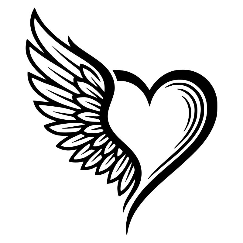 logo coeur ailes d'ange
