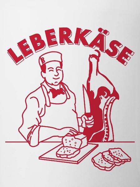 Funny butcher Leberkäse Bavarian kebab
