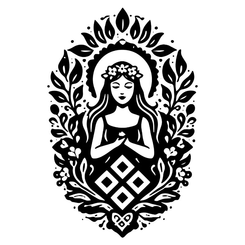 Symbole minimal de la déesse slave Mokosh
