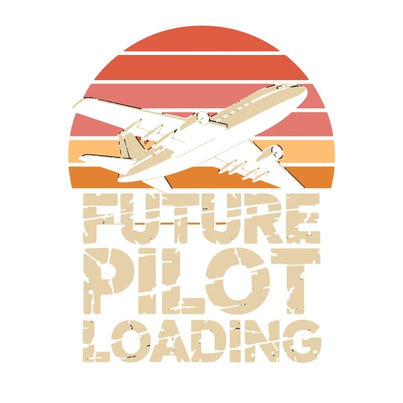  Future Pilot Loading Flugzeug Retro