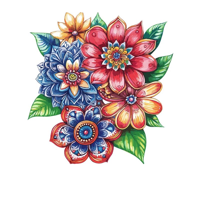 Colour explosion flower bouquet