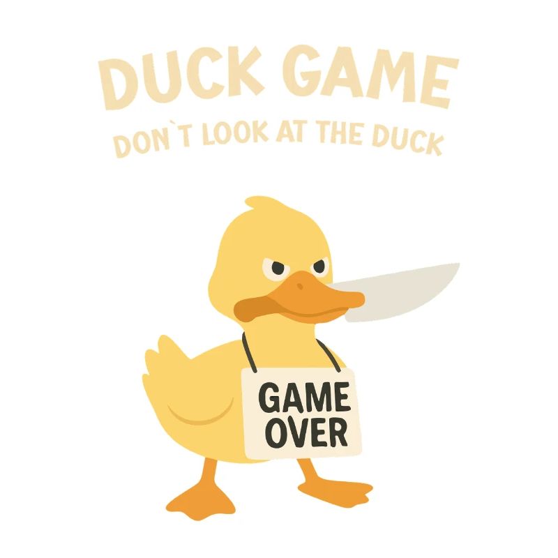 Duck Game Game Over Schild