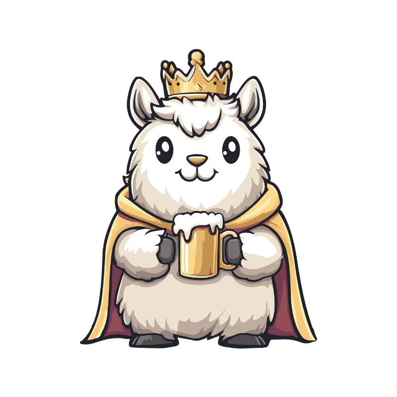 Alpaca Llama Beer King
