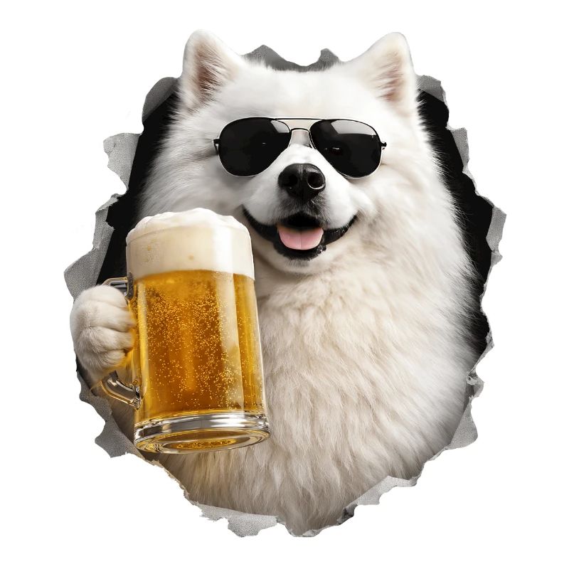 Japanischer Spitz Bier