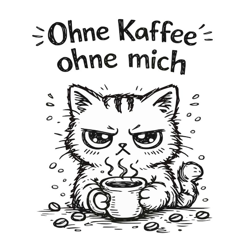 Grimace de café de chat