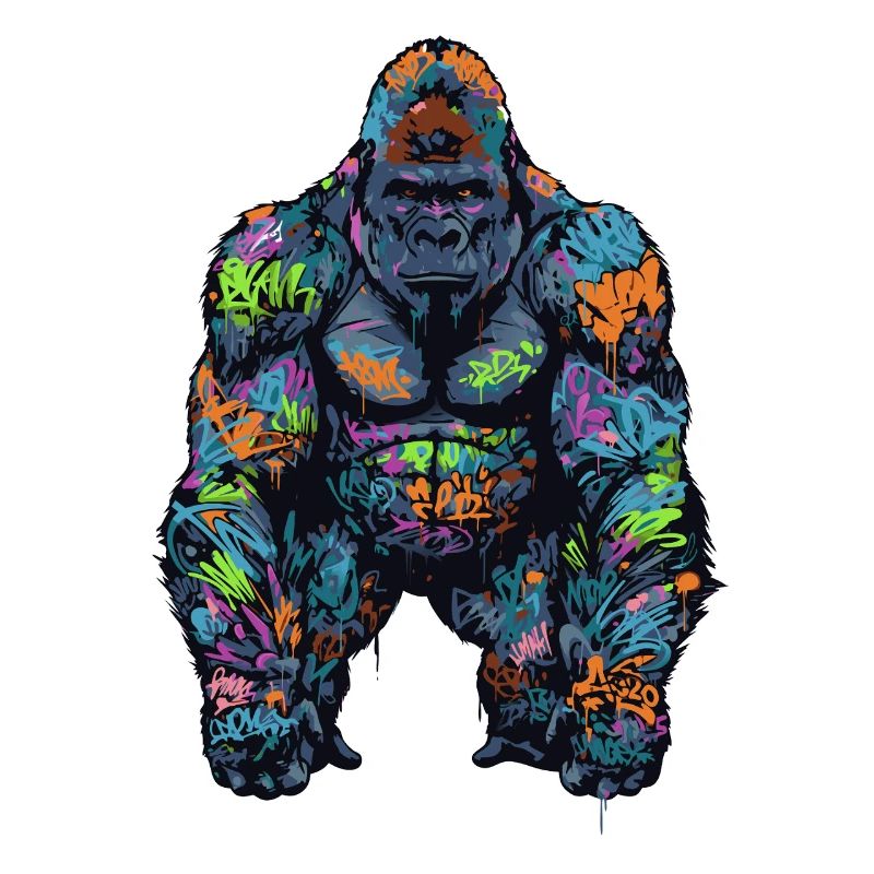 Gorille graffiti