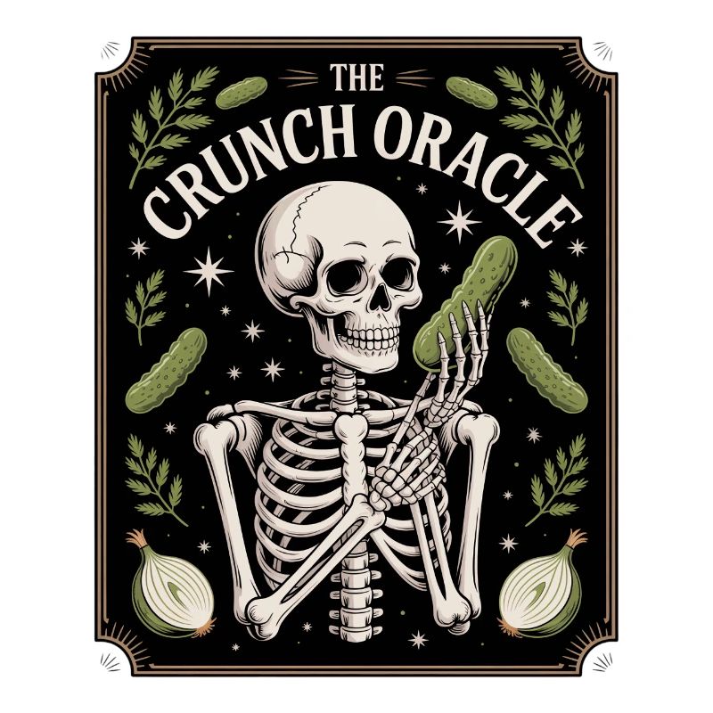 Le croquant Oracle Squelette Et Concombres Humour