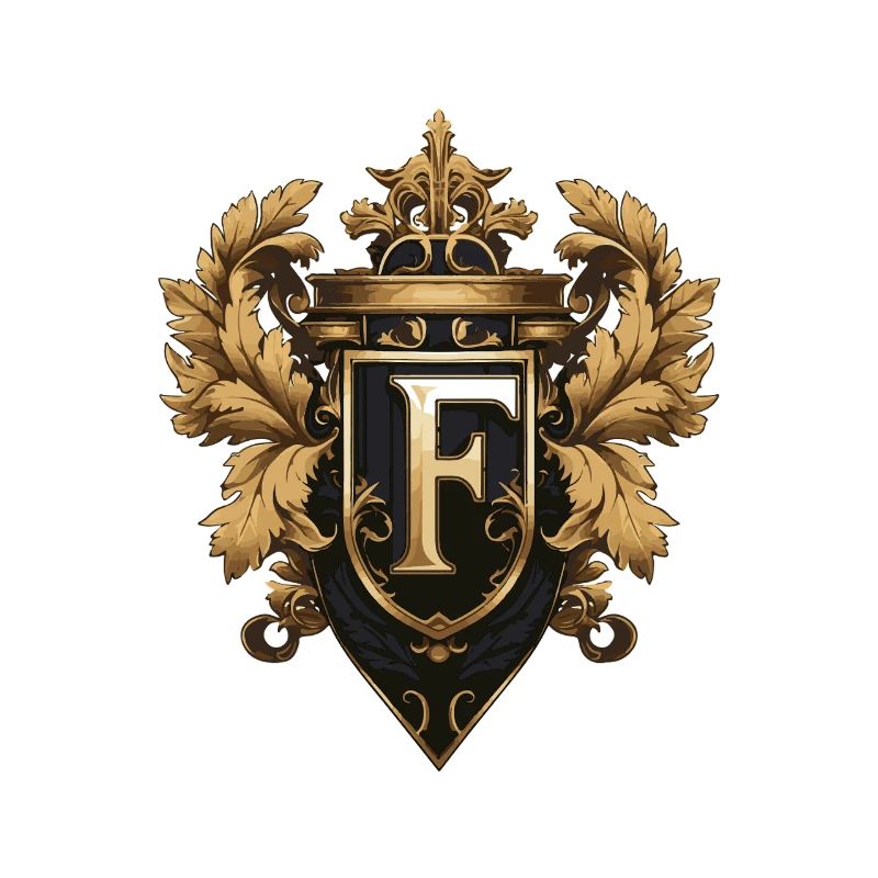 F Letter Name Crown
