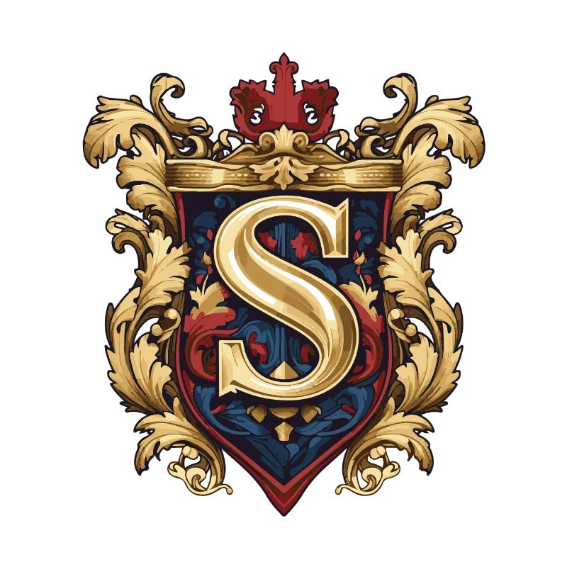 S Buchstabe Name Krone