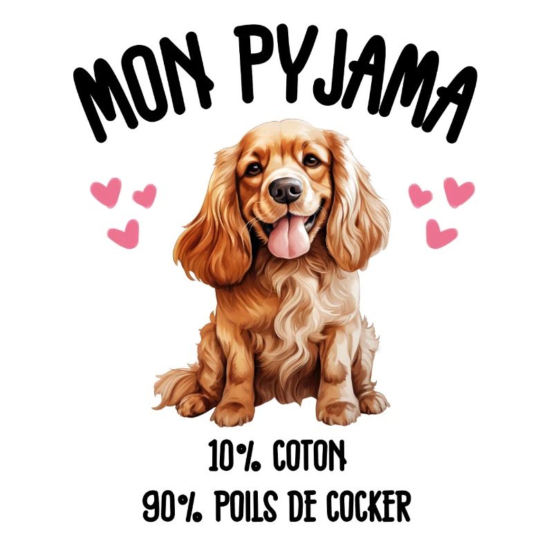 Pyjama Chien Cocker Drôle