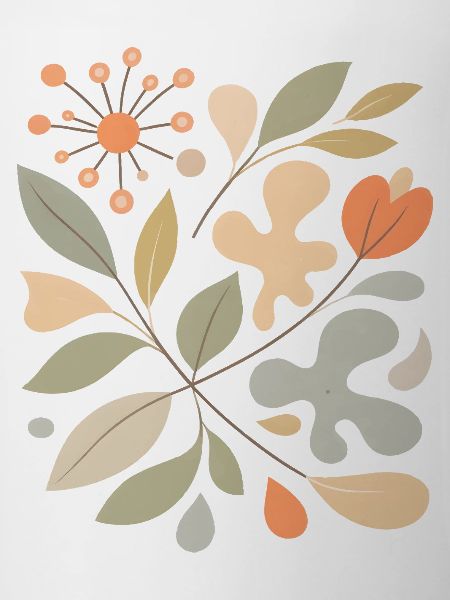 Abstraktes Blumen Muster Illustration