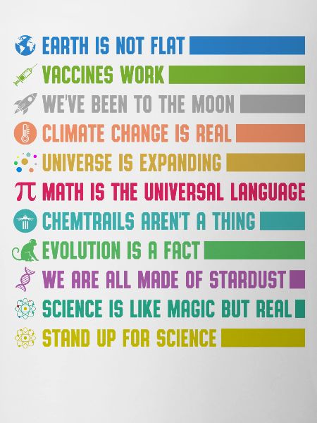 Bunte Wissenschafts Statements