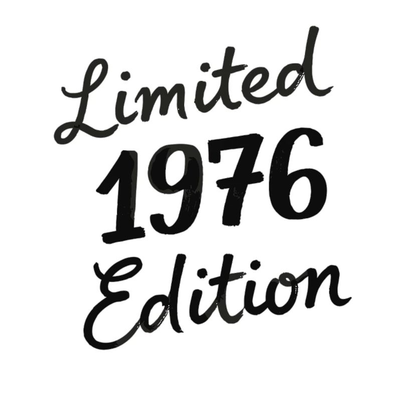 Vintage 1976 Geburtstag Script Edition