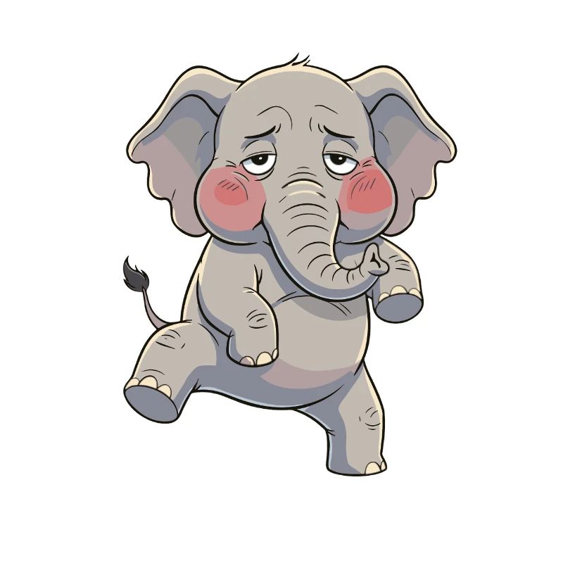 Bébé éléphant câlin