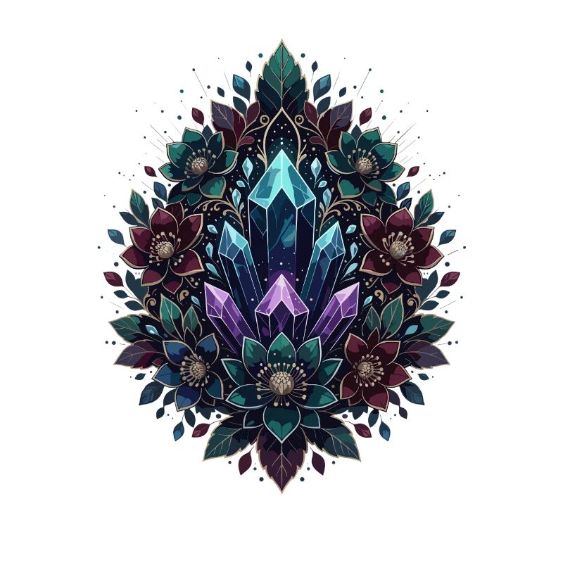 Crystal MandalaFlower Circle