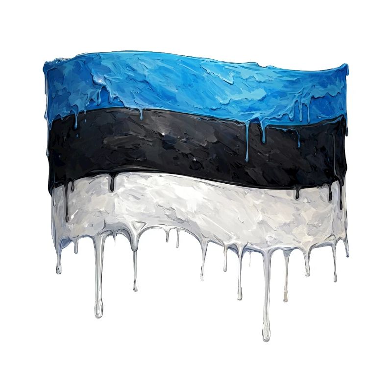 Drapeau estonien couleur