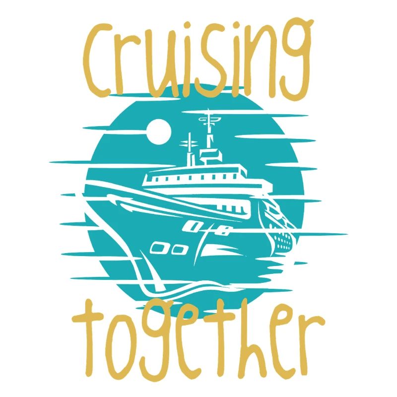 Graphique du bateau de croisière ensemble
