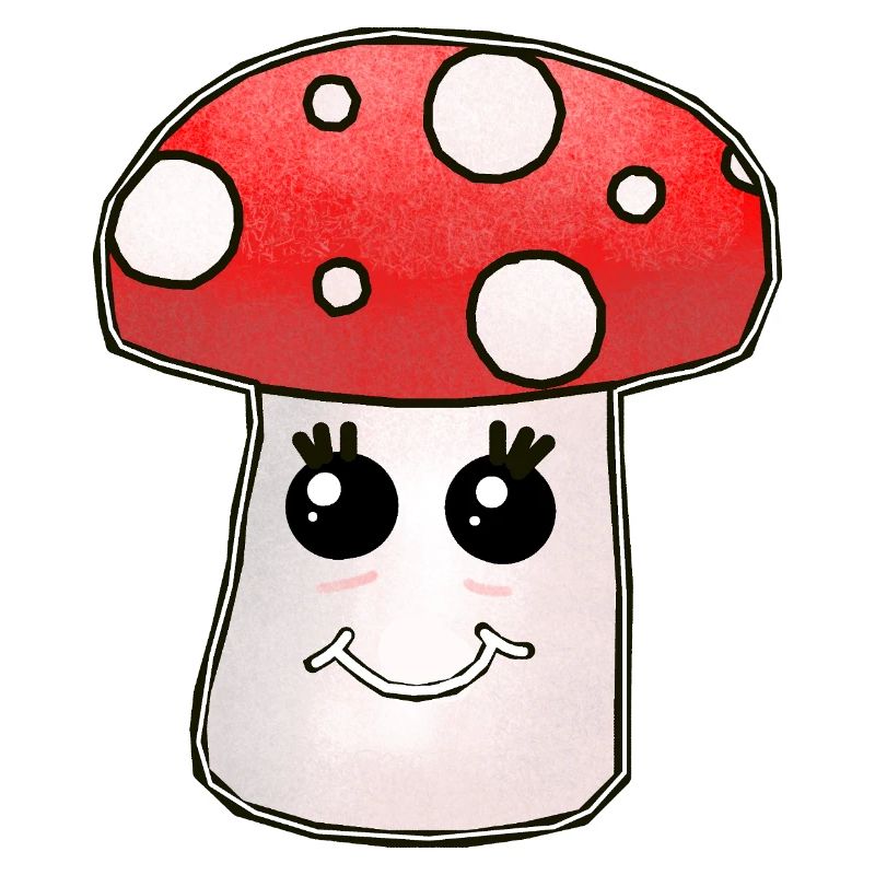 Kawaii Mushroom Toadstool Mushrooms
