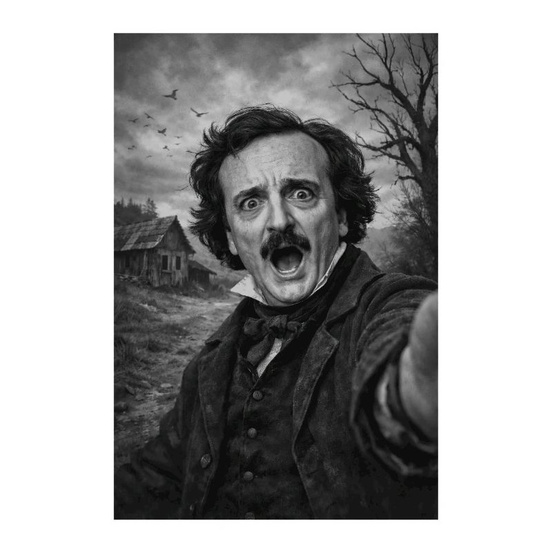 Edgar Allan Poe Self-Portrait