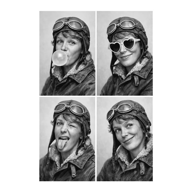 Amelia Earhart Collage