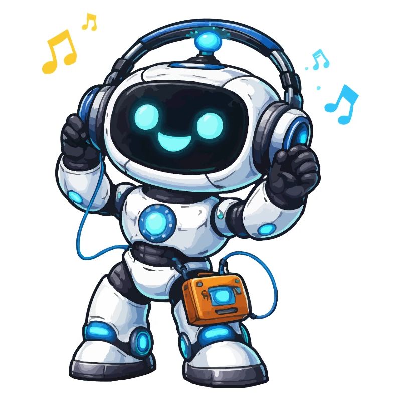 DJ robot spatial avec casque