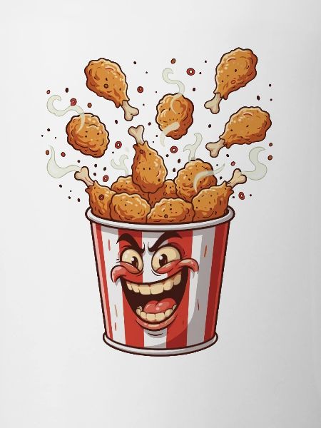 Popcorn Bucket Lächelgesicht