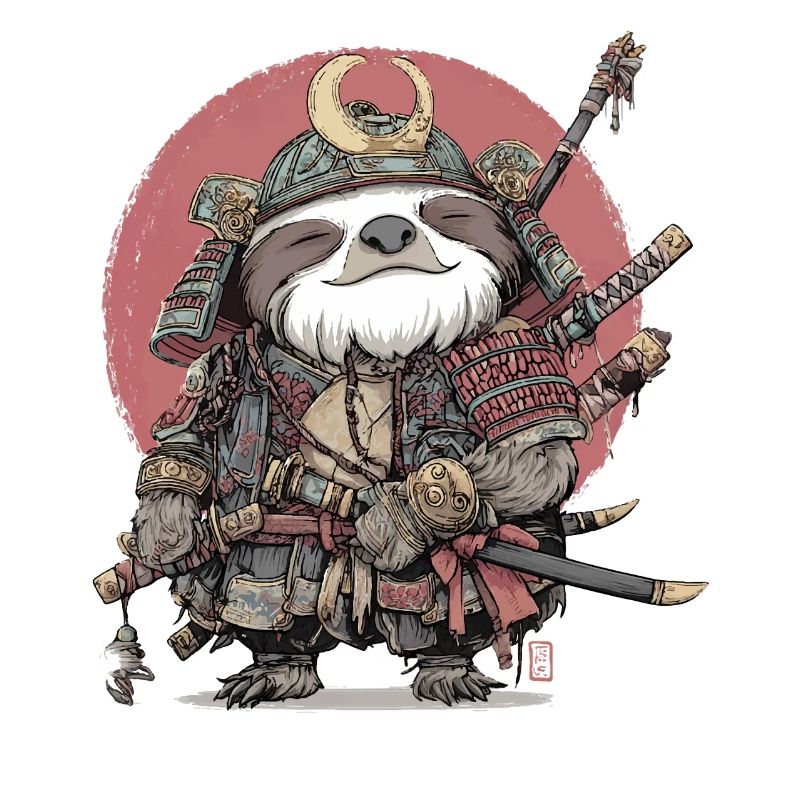Faultier-Samurai-Rüstung