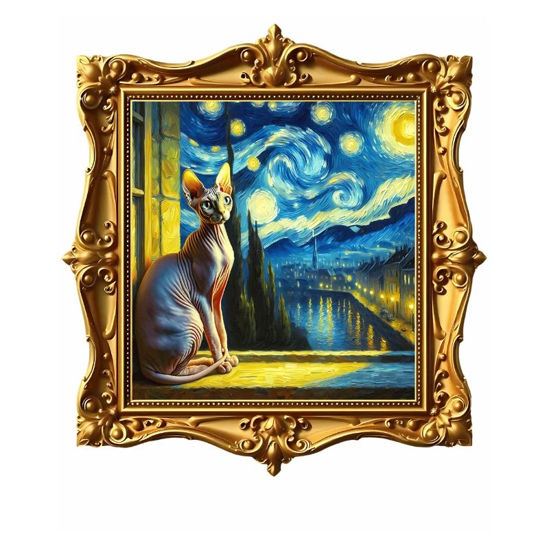 Sphynxkatze Starry Night