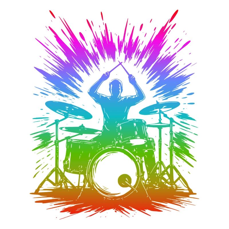 Rainbow Drum Splash