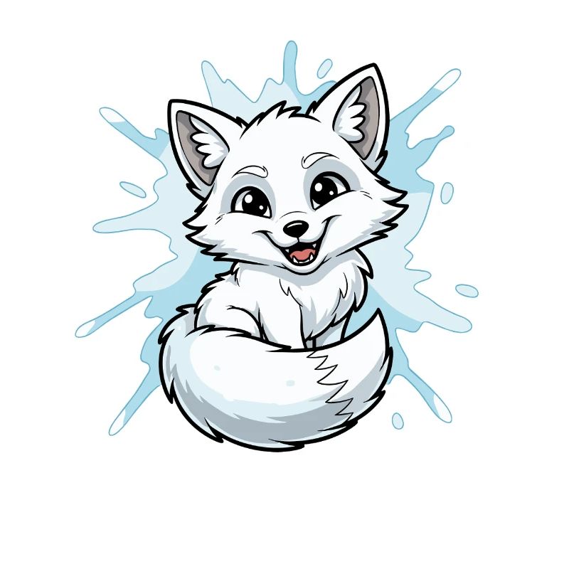 Water Splash Fox Character
