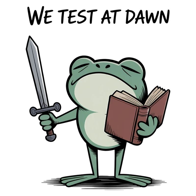 We Test at Dawn Frog Knight Reading