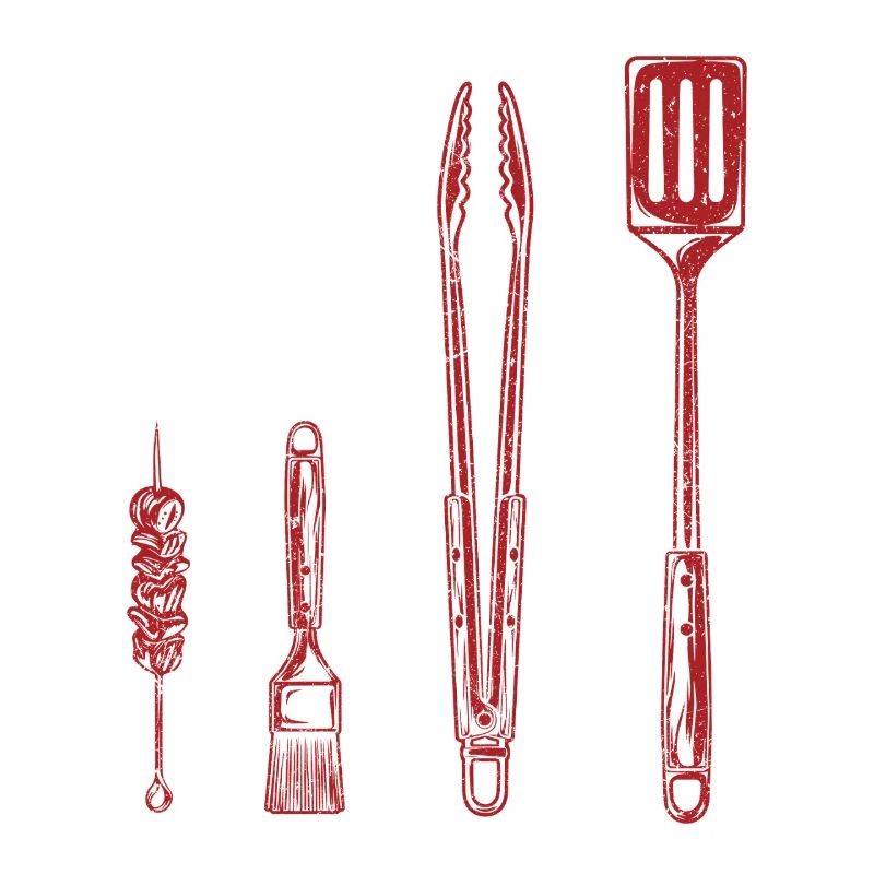 BBQ Grill Tools US Flag Pitmaster