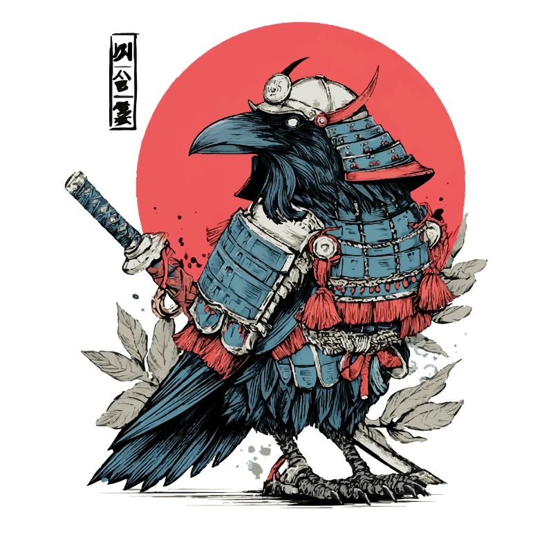 Crimson Samurai Raven Armor