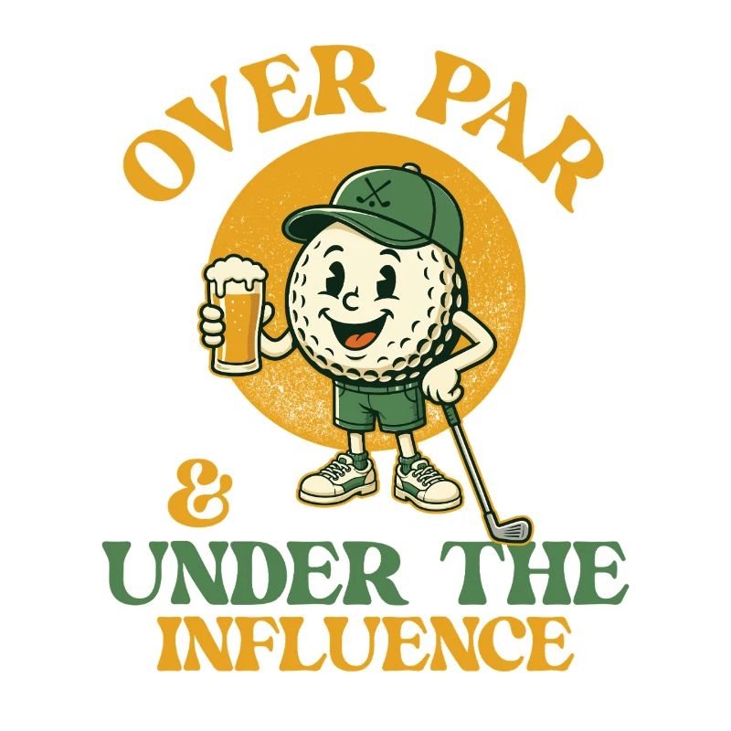 Überdurchschnittlicher Golfbier-Humor unter Einfluss