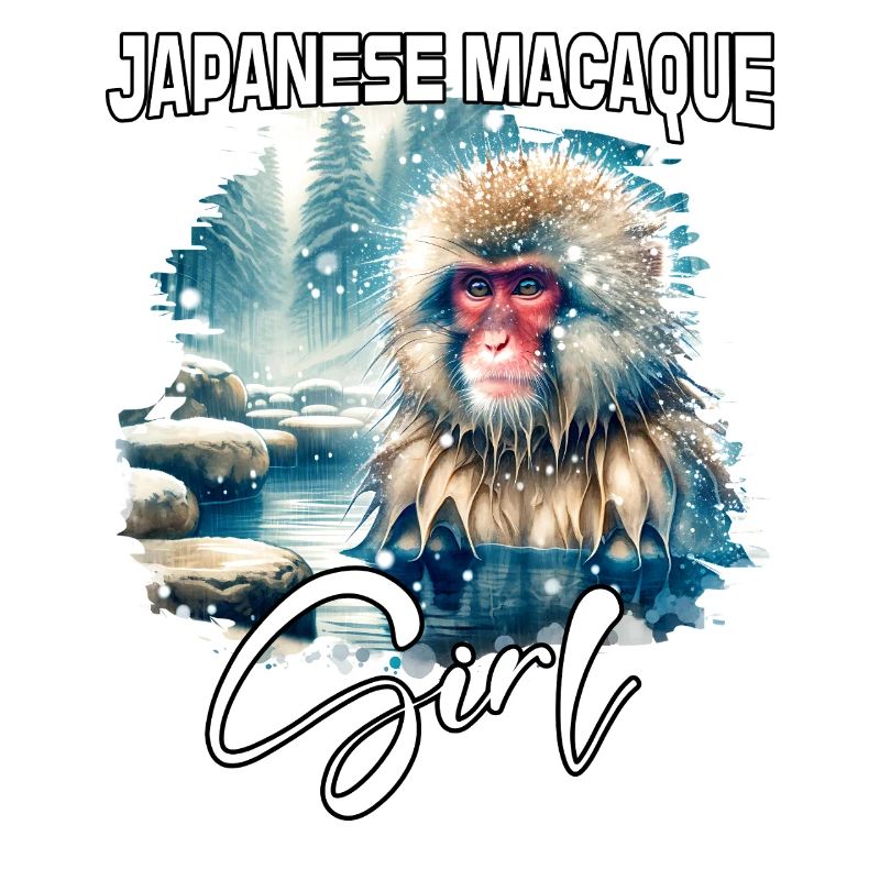 Fille Macaque Japonaise