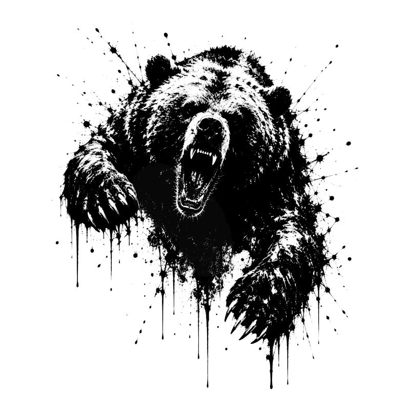 Dark Bear Spritz Graffiti
