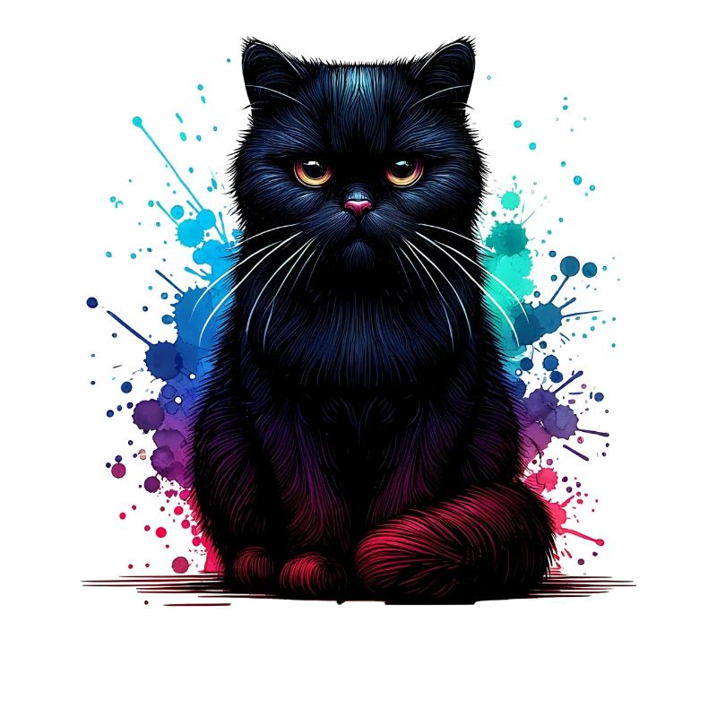 Schwarze Katze Geschenk