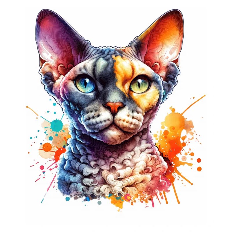 Devon Rex Motif