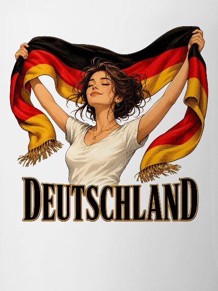 Deutschlandflagge Freiheitsheldin