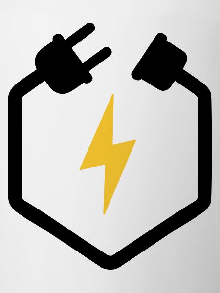 Electrician Plug Power Lightning Logo