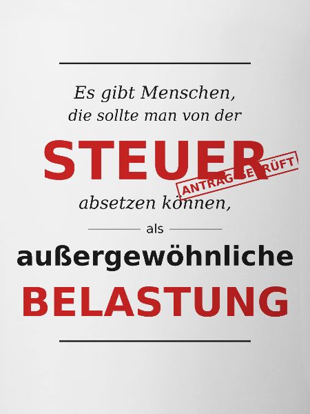 Steuer Spruch - Steuer absetzen