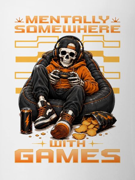 Skeleton Gamer Gaming Halloween