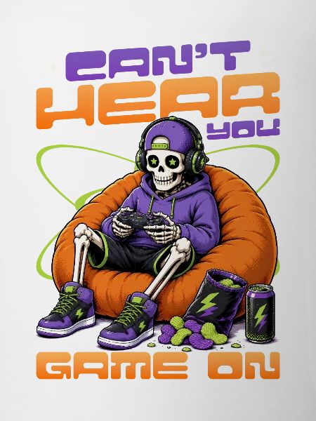 Skeleton Gamer Gaming Halloween