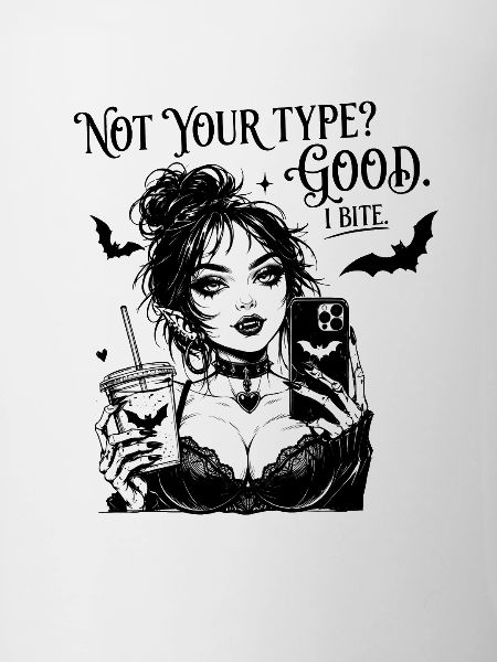 Gothic Vamp Selfie Druck
