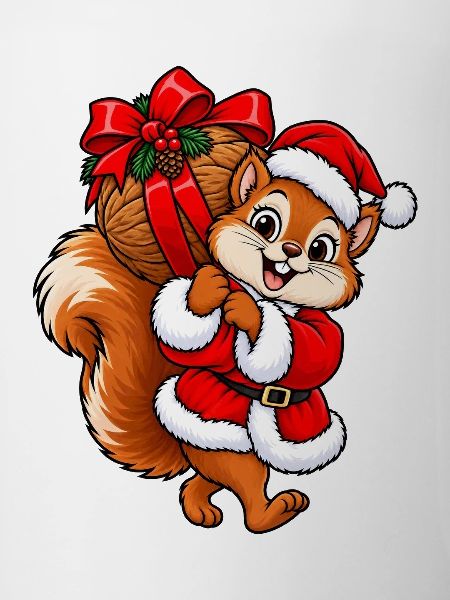 Weihnachten Eichhörnchen Nuss Geschenkidee