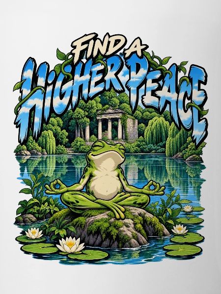 Find a Higher Peace – Meditativer Frosch