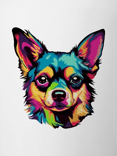 Pop-Art Hundegesicht